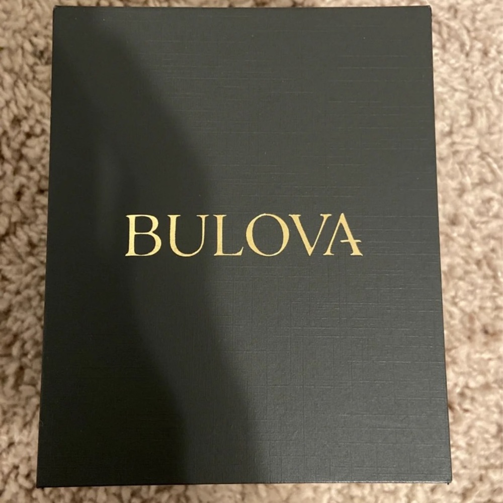 Silver bulova watch